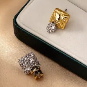 Alexis Bittar Mismatched Metals Stud Earrings